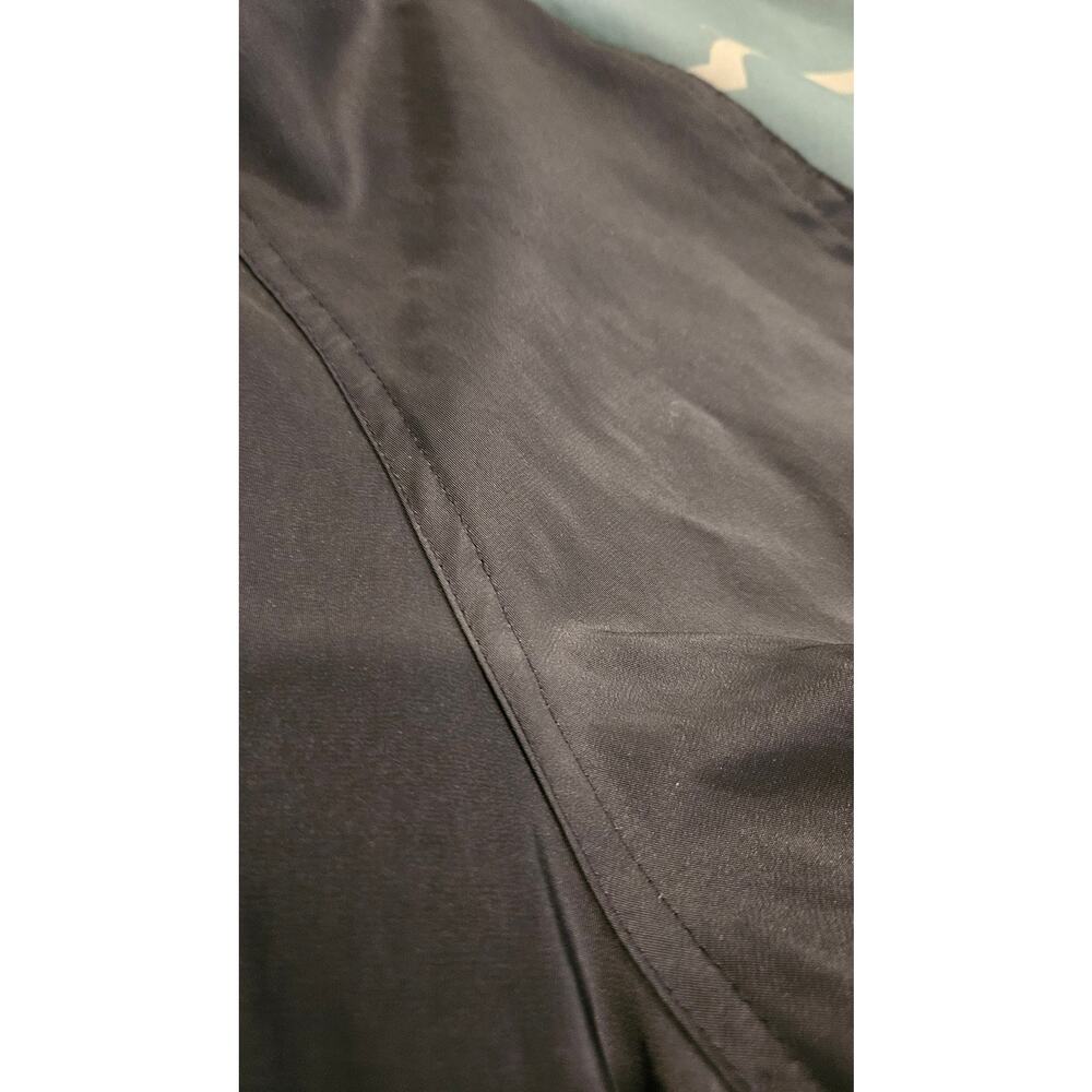 Black Pleated Hooded Swing Coat Jacket Womens Medium No Brand - Picture 2 of 9